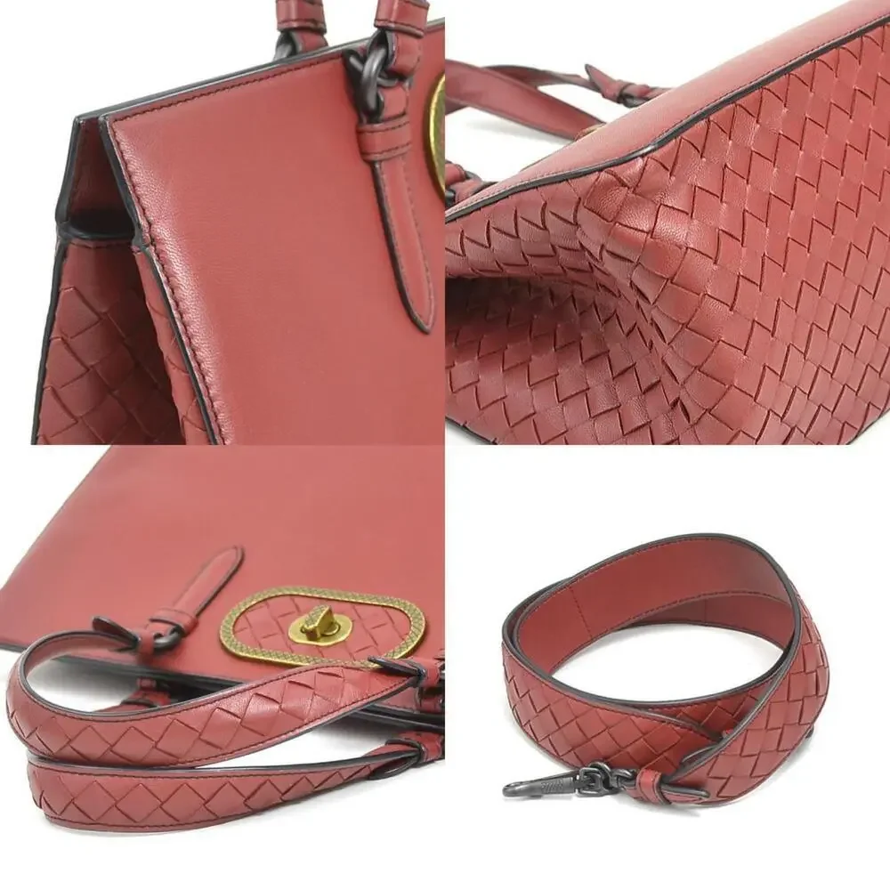 BOTTEGA VENETA Leather Intrecciato Shoulder Bag